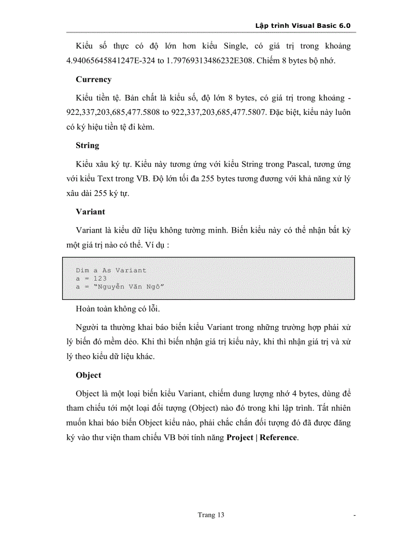 image for page Lập trình với Microsoft Visual Basic 6 0