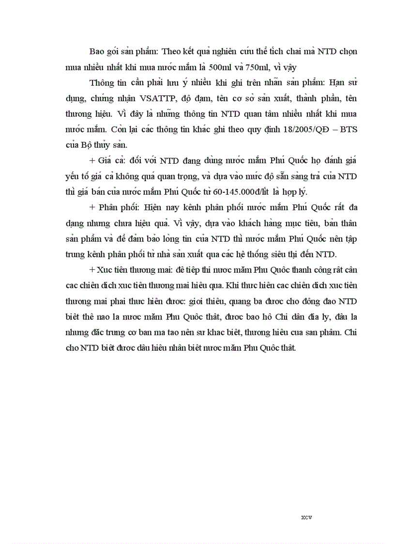 image for page Nghiên cứu tình hình tiêu dùng nước mắm và xác định một số yếu tố ảnh hưởng đến quyết định mua nước mắm Phú Quốc của người tiêu dùng nội thành Hà Nội 2011