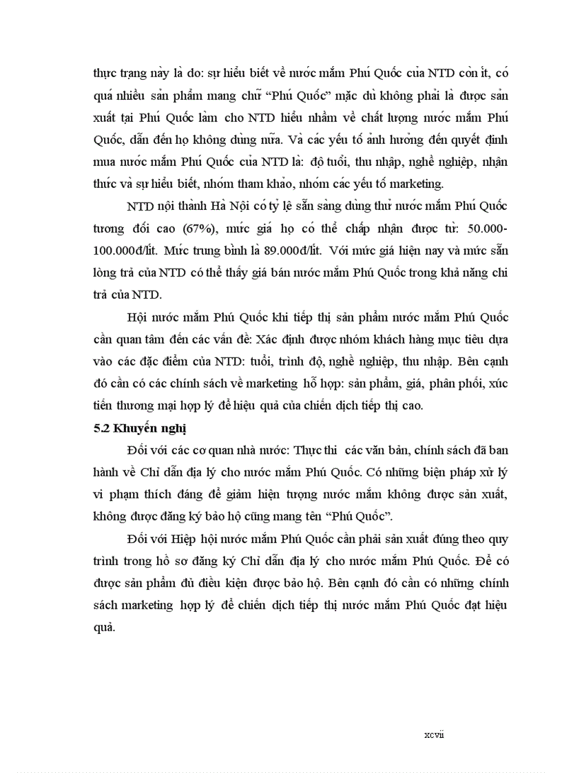 image for page Nghiên cứu tình hình tiêu dùng nước mắm và xác định một số yếu tố ảnh hưởng đến quyết định mua nước mắm Phú Quốc của người tiêu dùng nội thành Hà Nội 2011