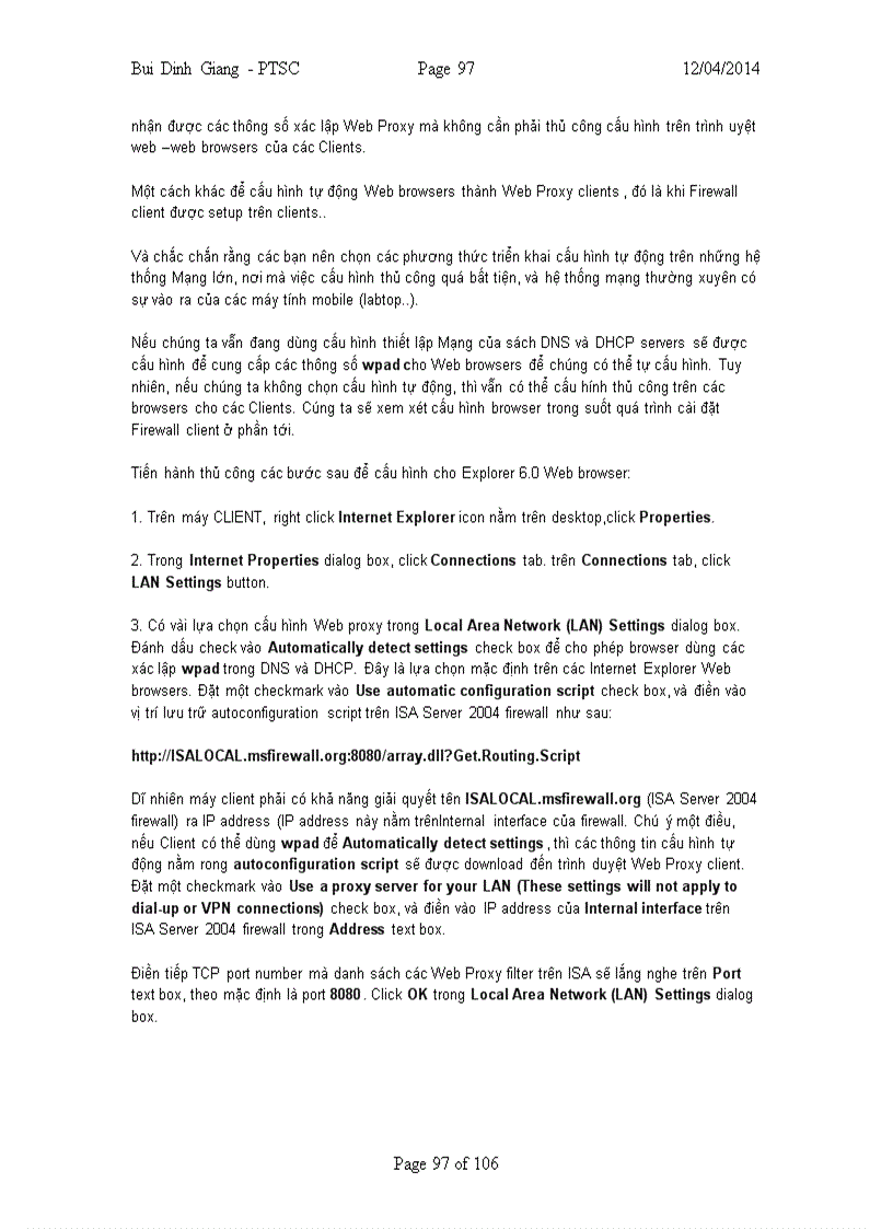 image for page Cài đặt và cấu hình ISA Server Firewall 2004