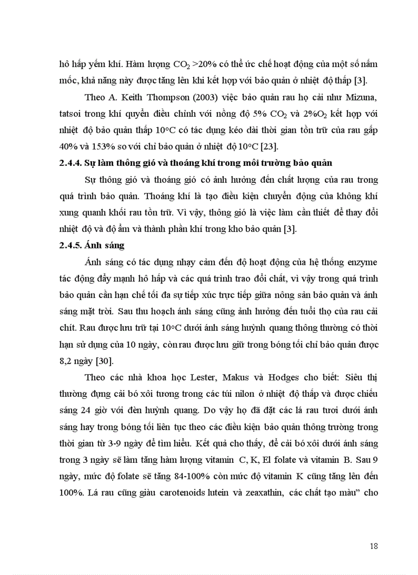 image for page Nghiên cứu ảnh hưởng của nhiệt độ bảo quản đến sự biến đổi chất lượng của rau cải Nhật Brassica rapa var perviridis 2011