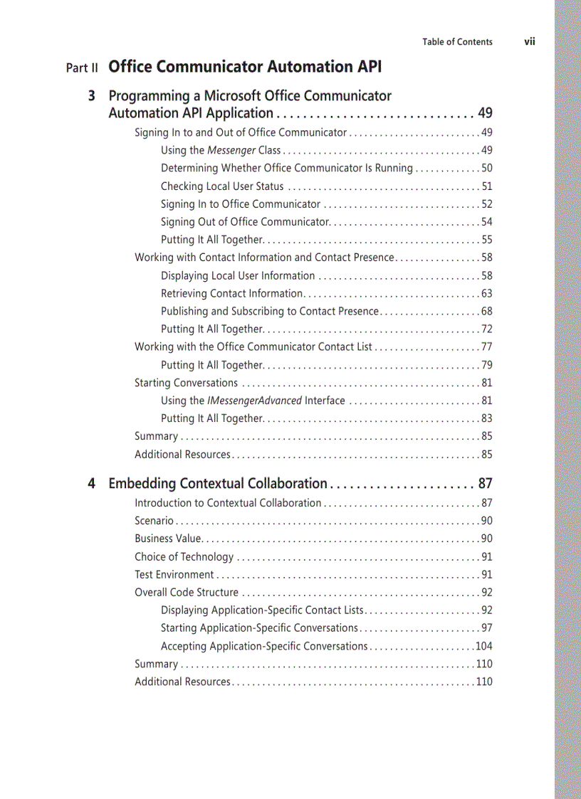 image for page Programming for Unified Communications with Microsoft Offi ce Communications Server 2007 R2