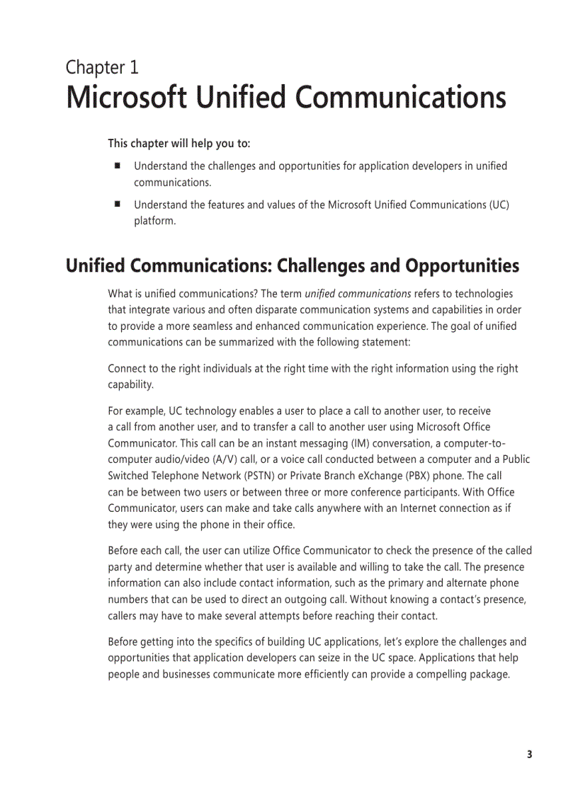 image for page Programming for Unified Communications with Microsoft Offi ce Communications Server 2007 R2