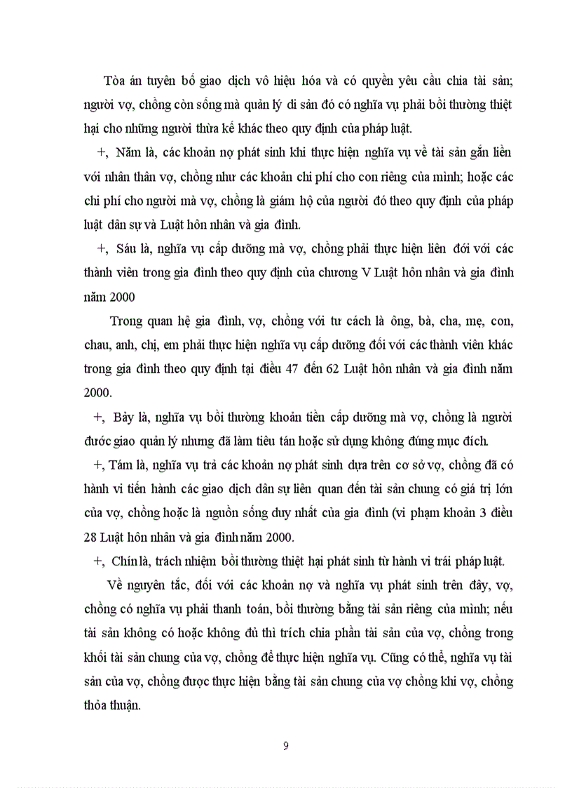 image for page Căn cứ xác định nghĩa vụ chung nghĩa vụ riêng của vọ chồng về tài sản và hướng hoàn thiện pháp luật về vấn đề này 1