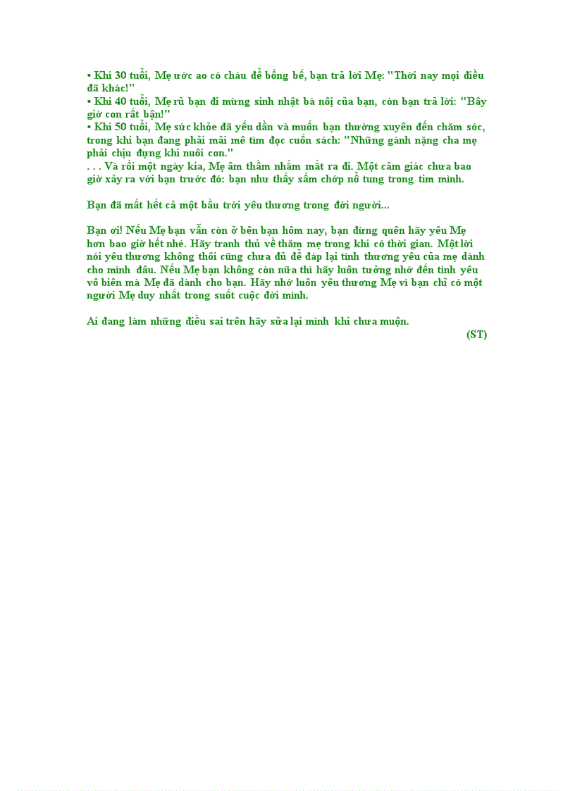 image for page Tình Thương Yêu Của Mẹ Dành Cho Con