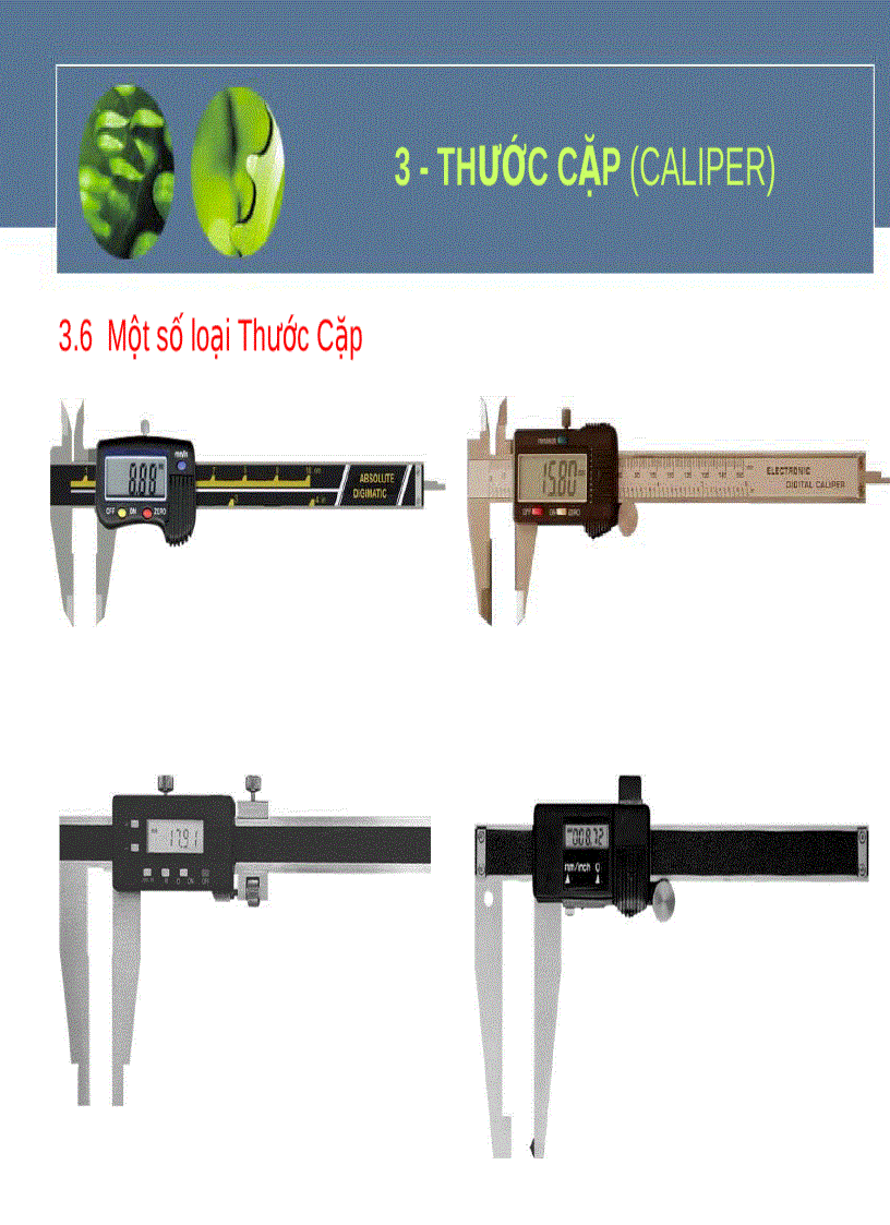 image for page Các dụng cụ đo lường cơ khí