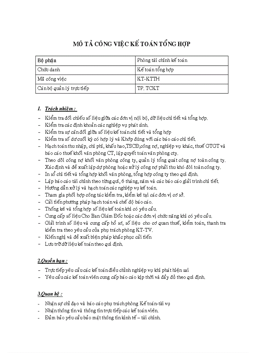image for page Mô tả công việc kế toán tổng hợp