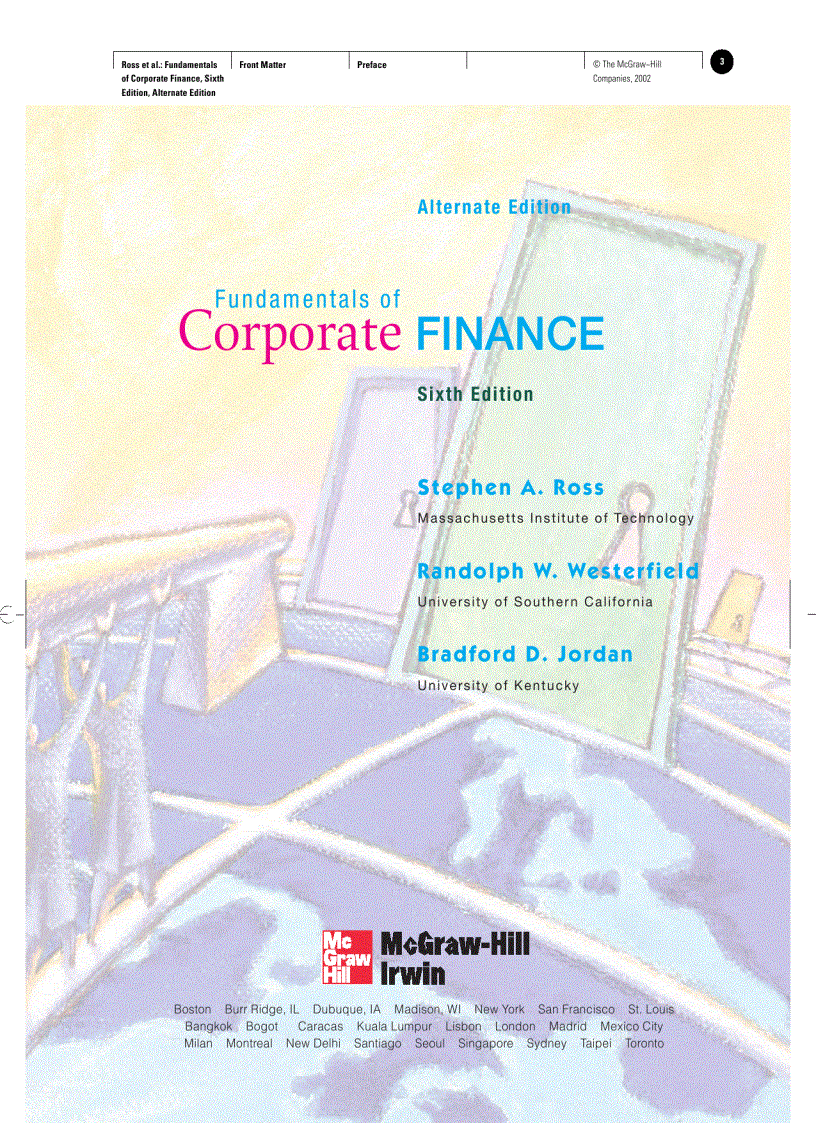 image for page Fundamentals Of Corporate Finance