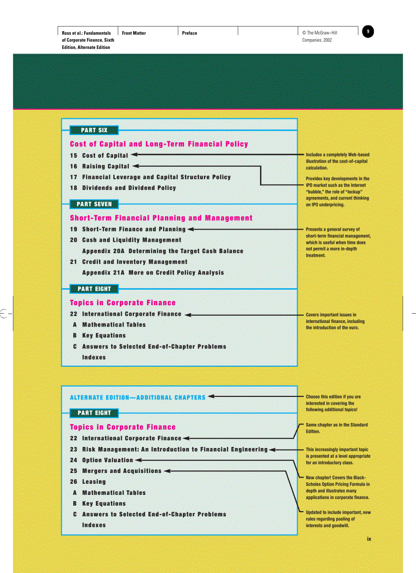 image for page Fundamentals Of Corporate Finance