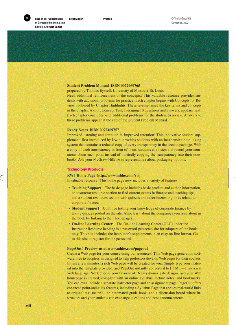 image for page Fundamentals Of Corporate Finance