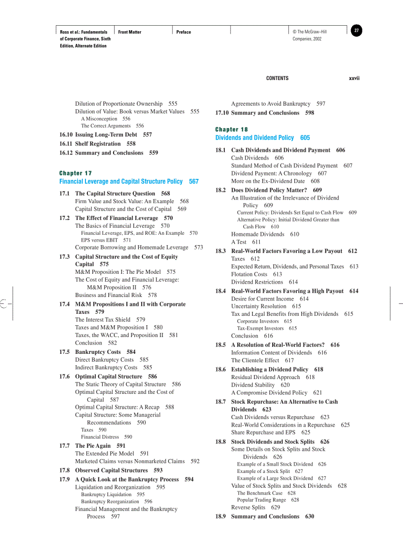 image for page Fundamentals Of Corporate Finance