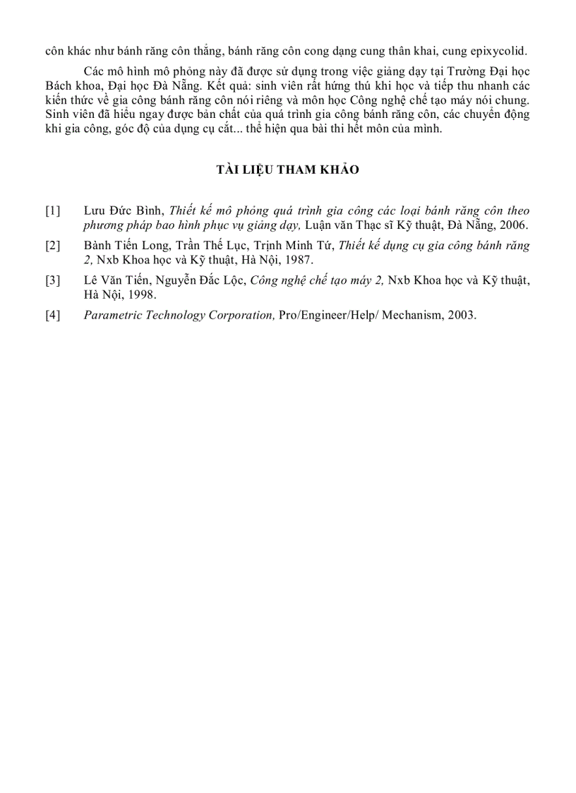 image for page Mô phỏng quá trình gia công bánh răng côn cong dạng cung tròn gleason trên máy tính