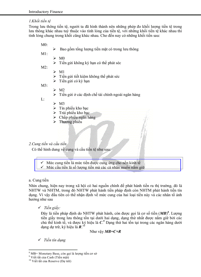 image for page Đề cương bài giảng tham khảo Môn Lý thuyết tài chính