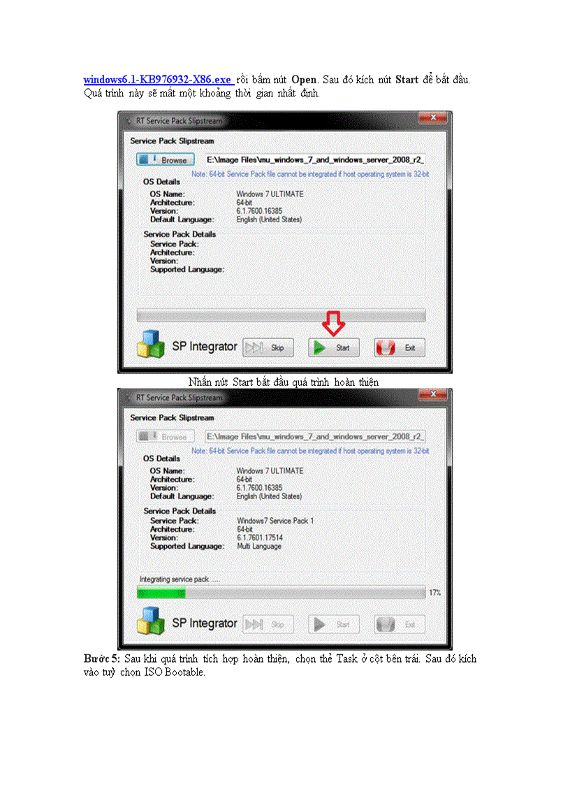 image for page Hướng dẫn tự tạo đĩa cài Windows 7 Service Pack 1
