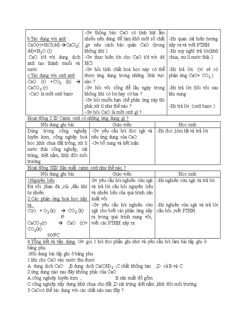 image for page Hóa học CAN XI OXIT
