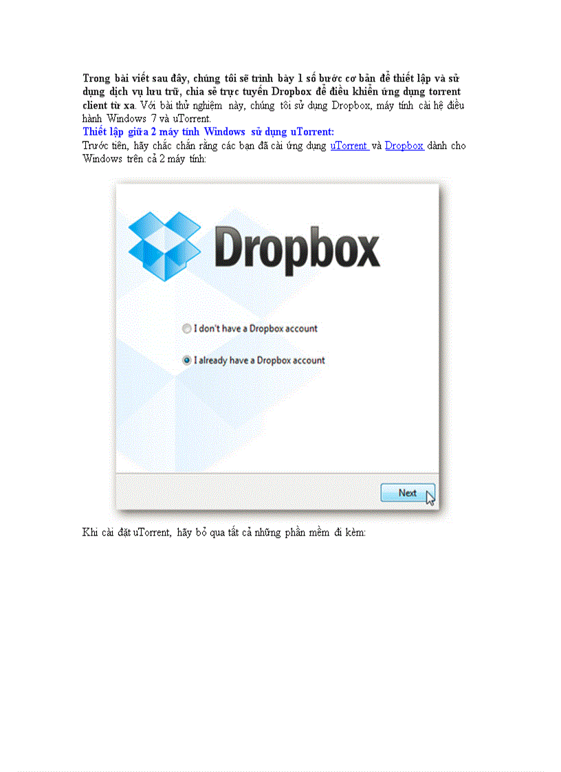image for page Sử dụng Dropbox để điều khiển torrent từ xa