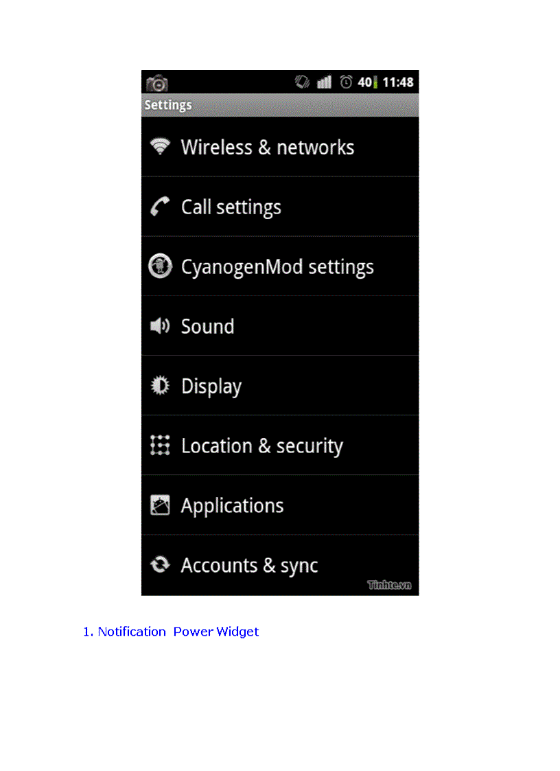 image for page Thủ thuật dành cho ROM CyanogenMod 7