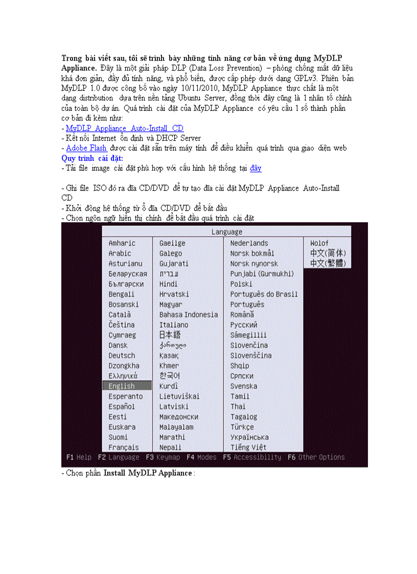 image for page Hướng dẫn cài đặt và sử dụng MyDLP