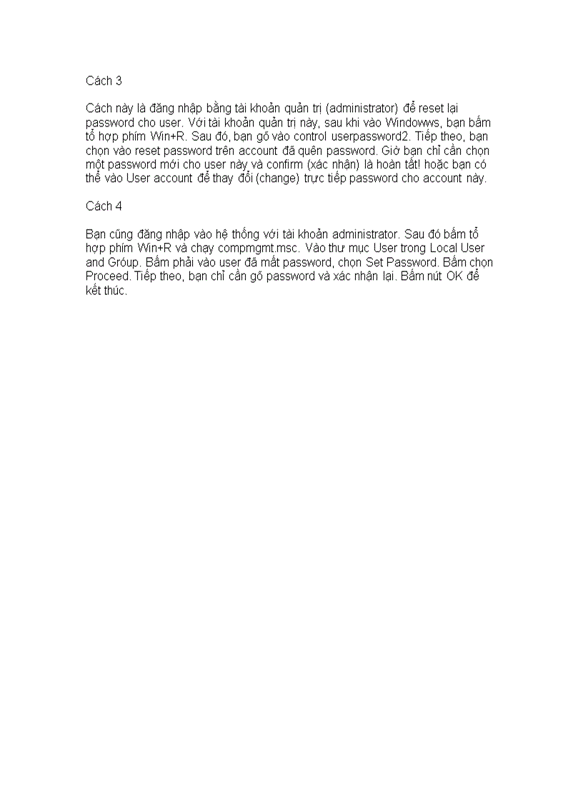image for page 4 cách đăng nhập vào Windows XP khi quên Password