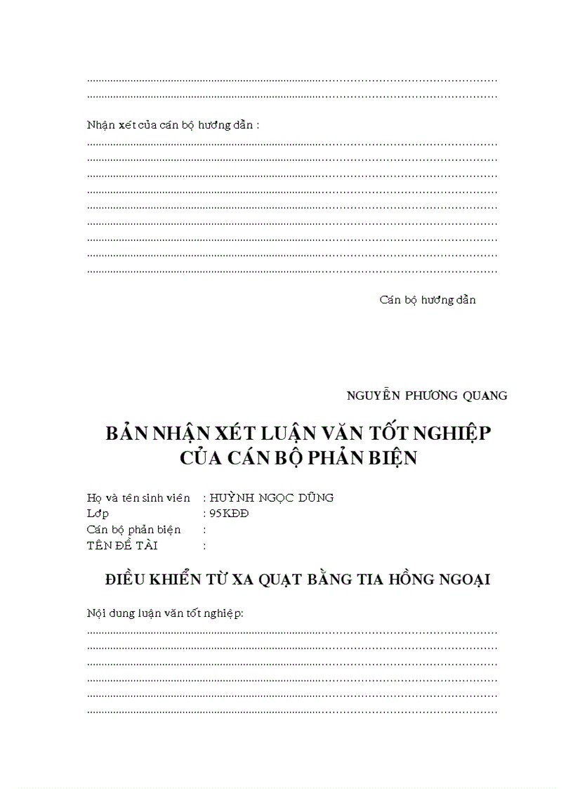 image for page Điều khiển từ xa quạt bằng tia hồng ngoại