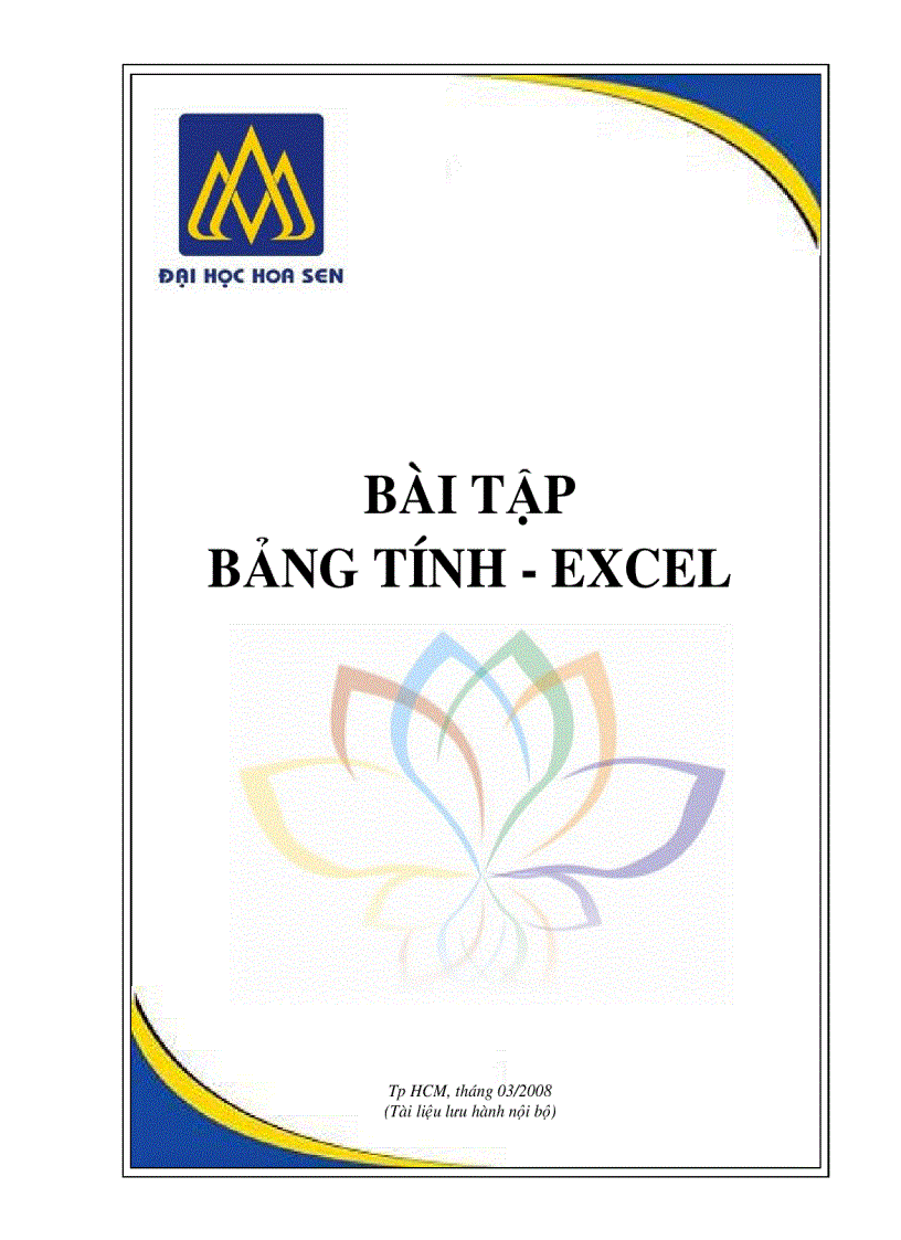 image for page Bài tập và một số điều cần biết về Excel căn bản
