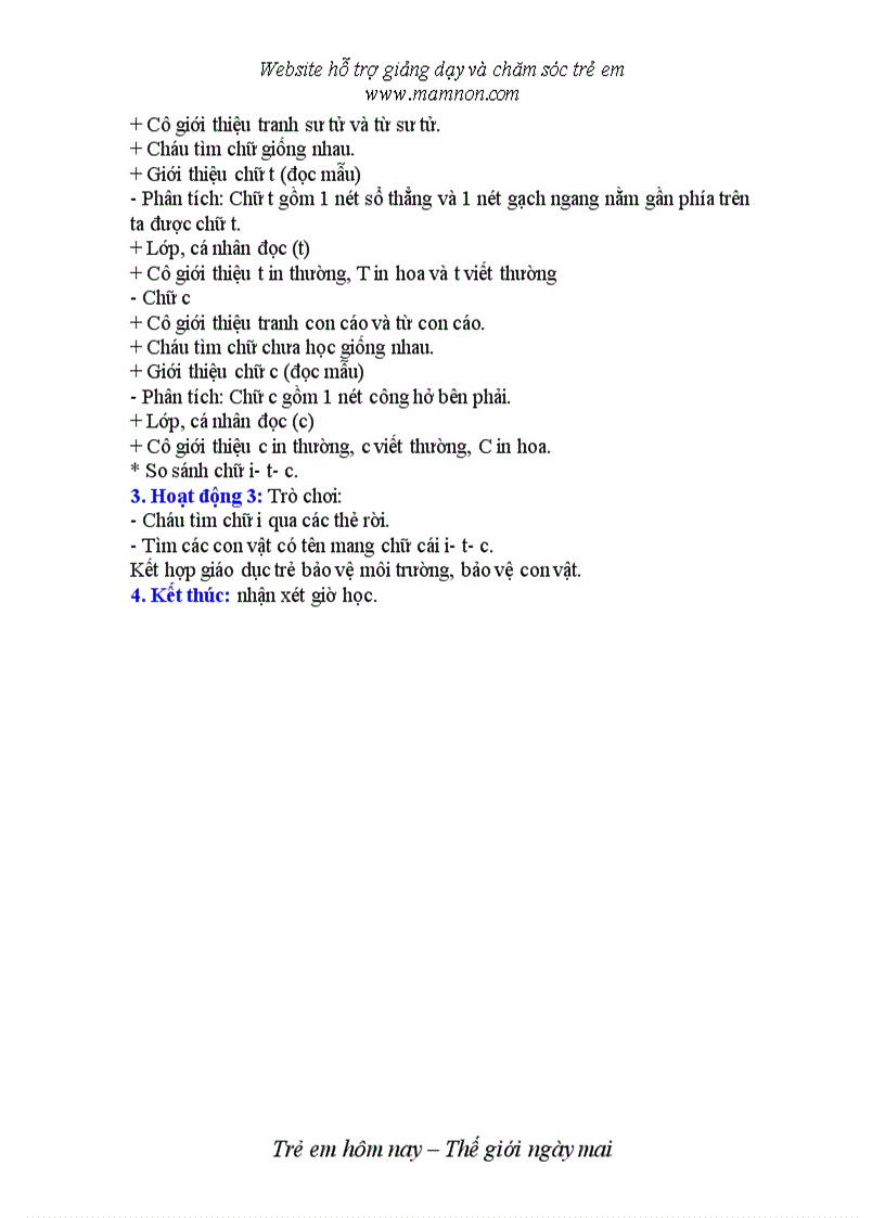 image for page Đề tài Làm quen chữ viết i t c