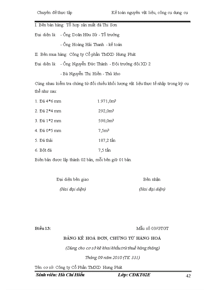 image for page Một số vấn đề cơ bản về hạch toán kế toán nguyên vật liệu ở Công ty Cổ Phần thương mại Xây Dựng Vận Tải Hưng Phát