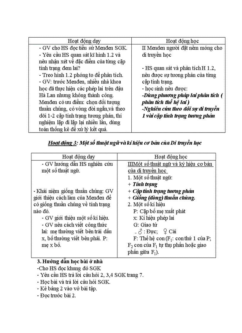 image for page Sinh học DI TRUYỀN VÀ BIẾN DỊ CÁC THÍ NGHIỆM CỦA MEN ĐEN Menđen và di truyền học