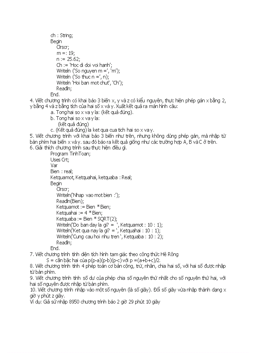 image for page Tin học CÂU LỆNH ĐƠN