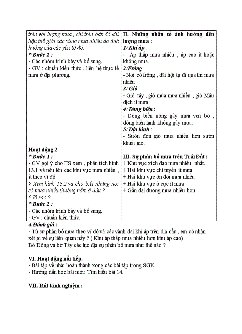 image for page Địa lý MƯA