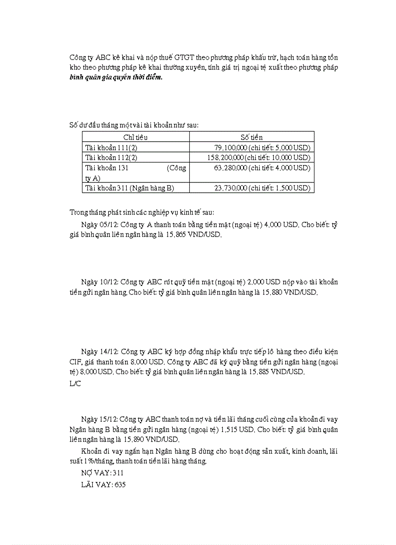 image for page Bài tập kế toán tài chính 2 bài giải