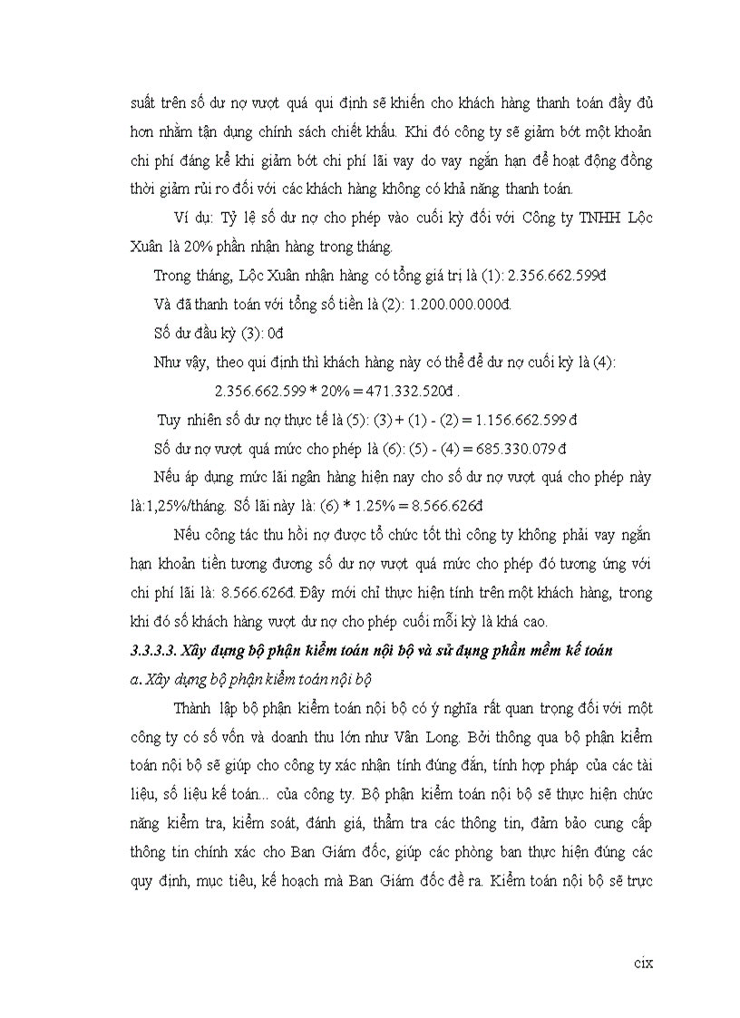 image for page Tìm hiểu hệ thống kiểm soát nội bộ chu trình bán hàng thu tiền tại công ty TNHH đầu tư phát triển Vân Long