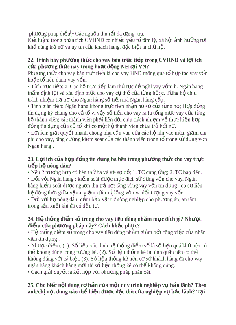 image for page Giải đáp một số câu hỏi về tín dụng