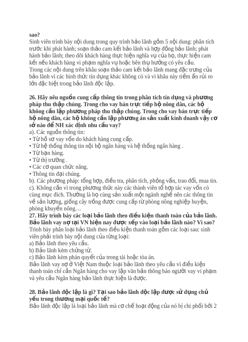 image for page Giải đáp một số câu hỏi về tín dụng