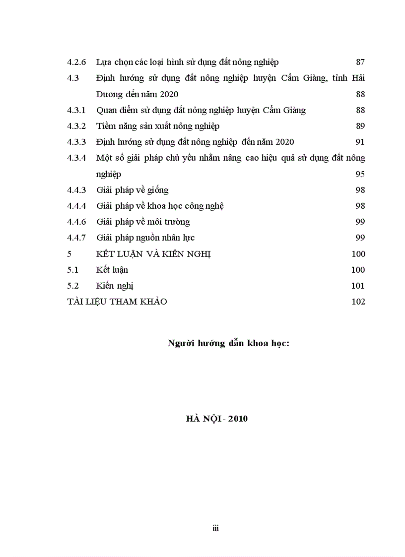 image for page Đánh giá hiện trạng và định hướng sử dụng đất nông nghiệp huyện cẩm giàng tỉnh hải dương