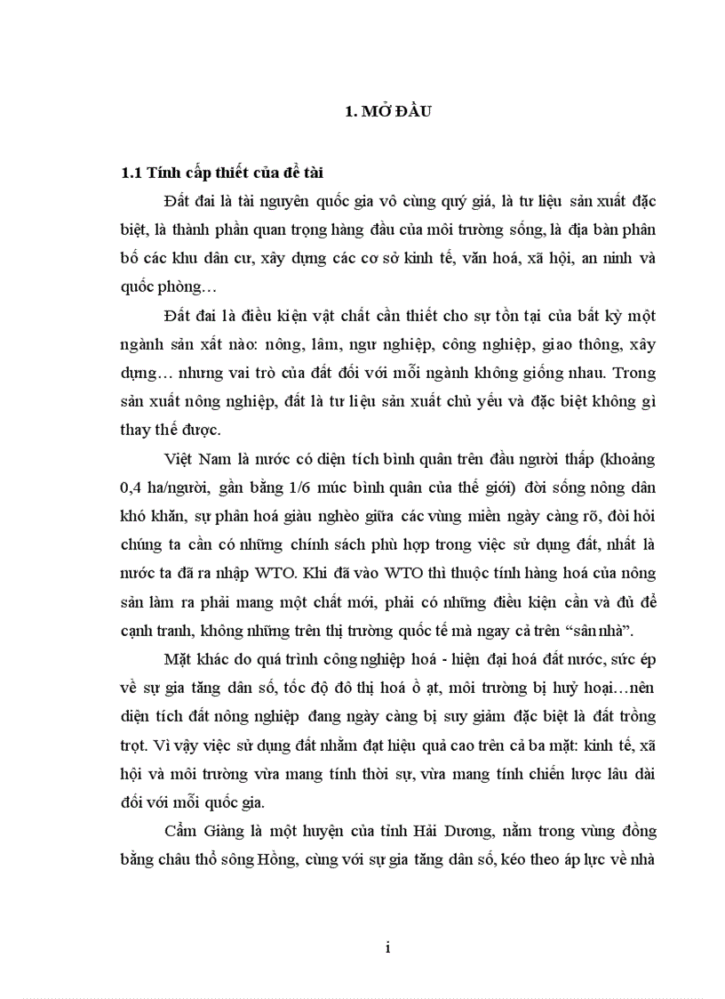 image for page Đánh giá hiện trạng và định hướng sử dụng đất nông nghiệp huyện cẩm giàng tỉnh hải dương