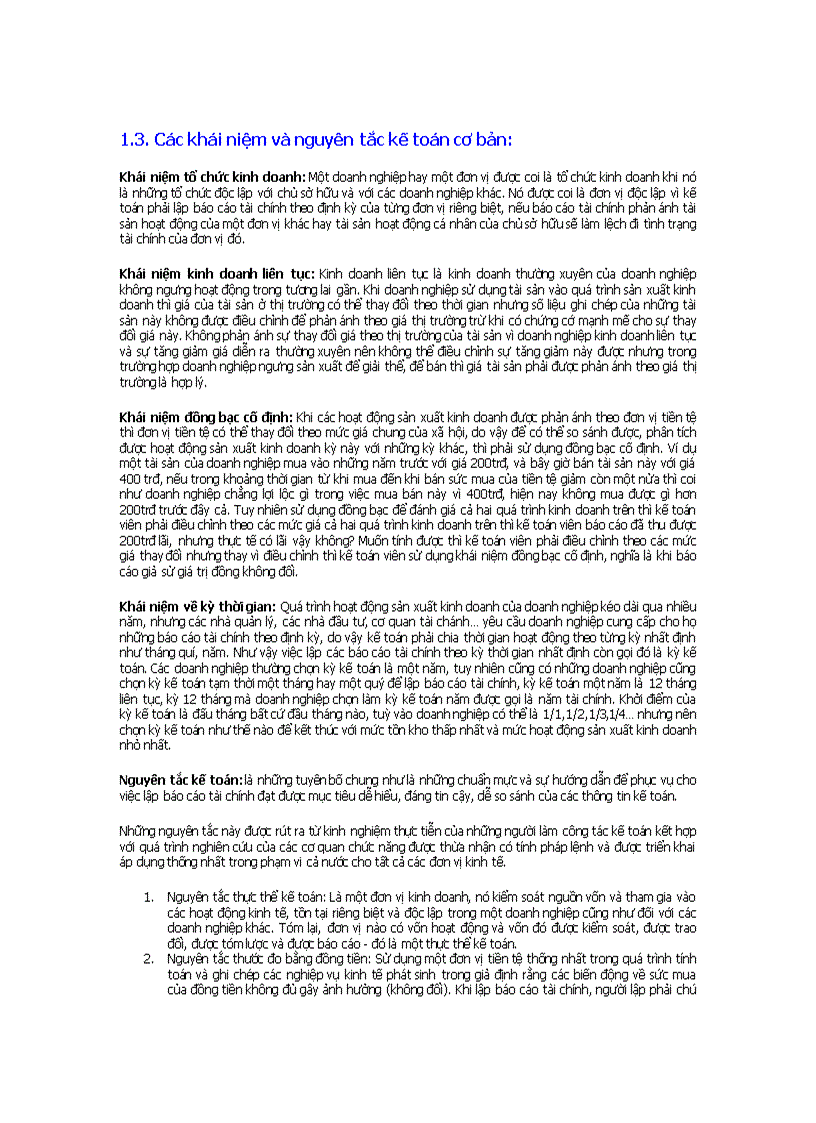 image for page Những vấn đề chung của kế toán