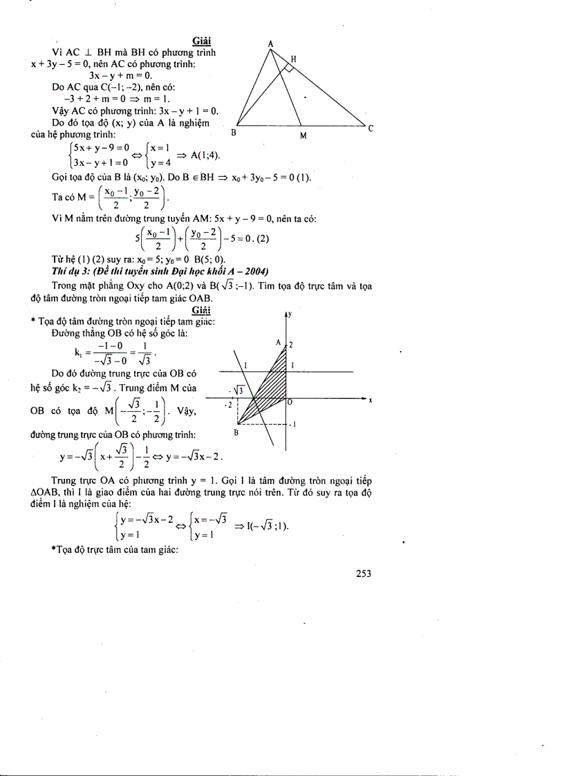 image for page Bài giảng về đường đường thảng trong mặt phẳng ôn thi đại học môn toán
