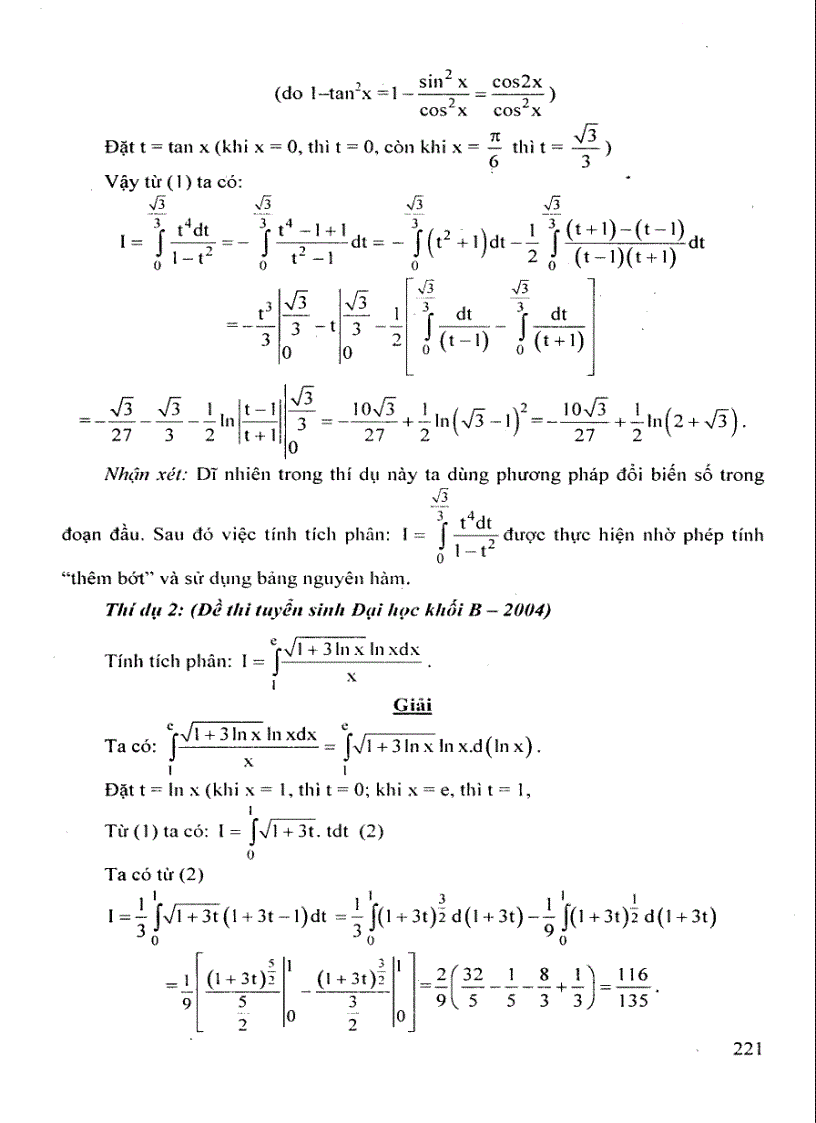 image for page Bài giảng về phép tính tích phân và ứng dụng ôn thi đại học môn toán