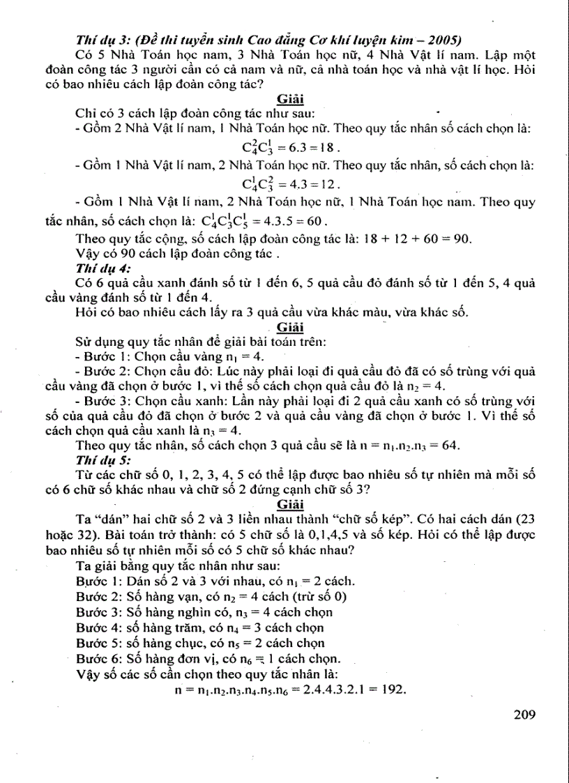 image for page Bài giảng về tổ hợp chỉnh hợp và phép đếm ôn thi đại học môn toán