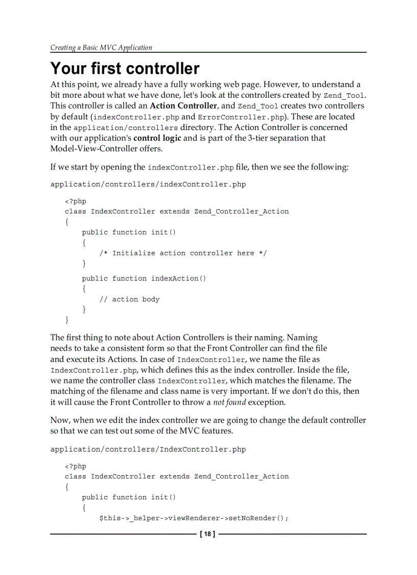 image for page Zend Framework 1 8 Web Application Development