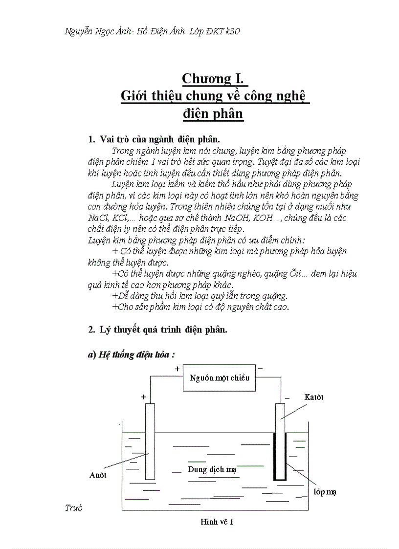 image for page Đồ án điện phân