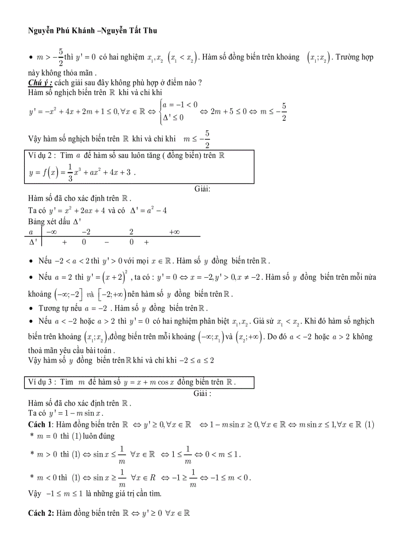 image for page Bài giảng ứng dụng hàm số
