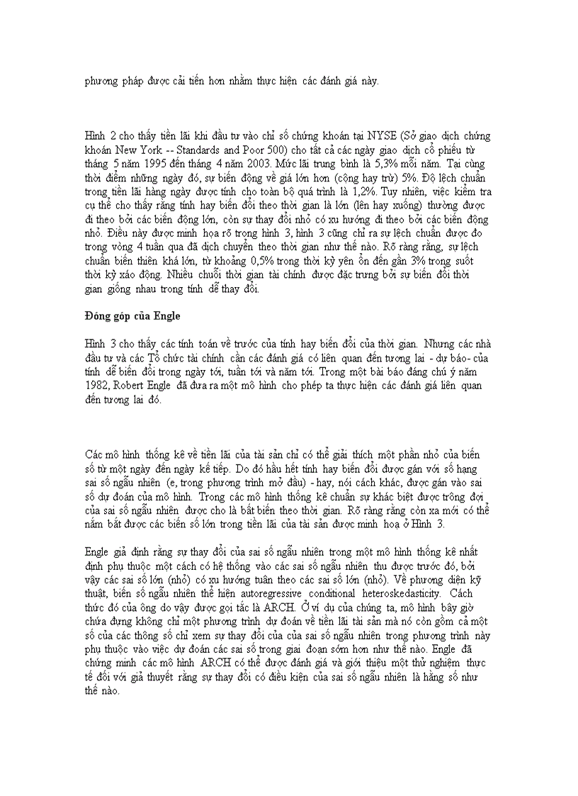 Các Phương Pháp Thống Kê Statistical Method đối với Chuỗi Thời gian Kinh tế Economic Time Series