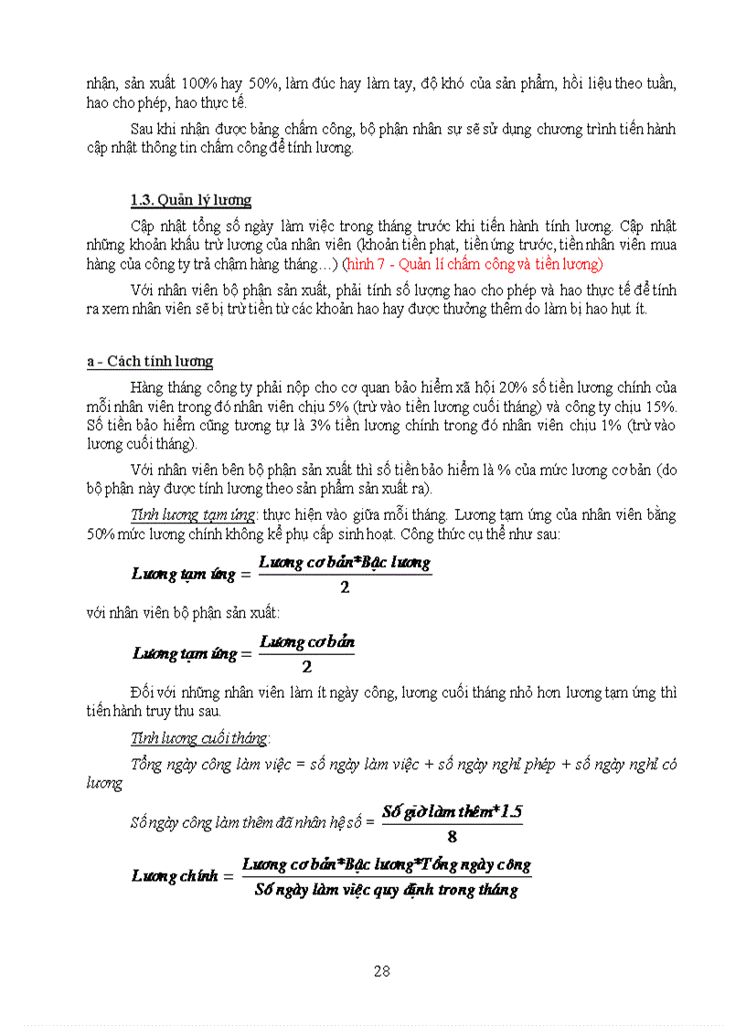 image for page Báo cáo môn học phân tích và thiết kế hệ thống Hệ thống quản lý hồ sơ chấm công và lương công ty chế tác trang sức Bình Minh