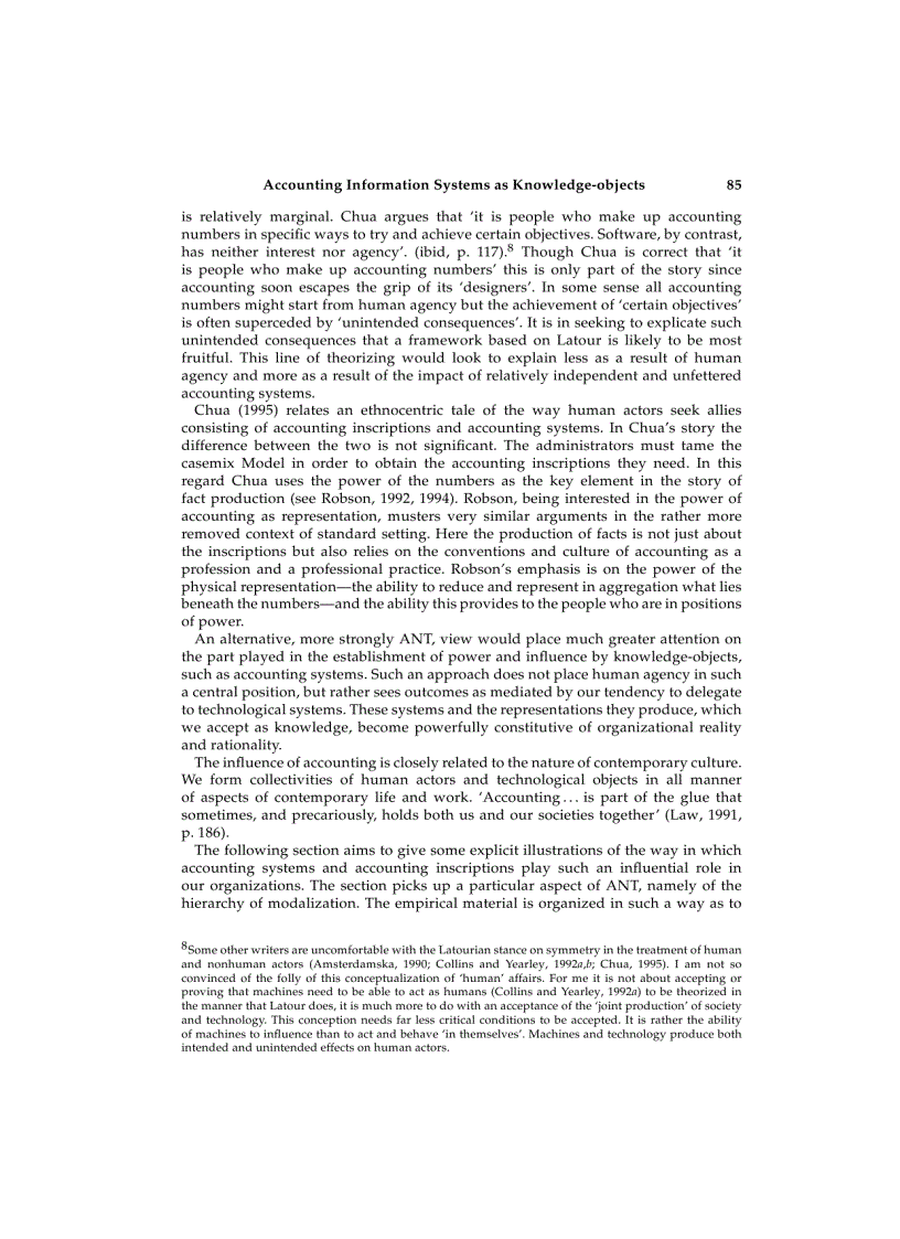 image for page Accounting information systems as knowledge objects some effects of objectualization