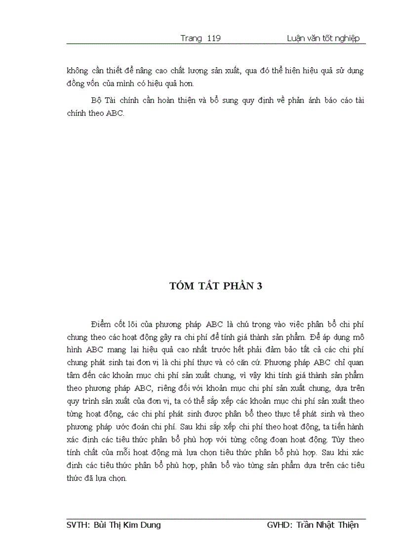 image for page Cơ sở lý luận về hạch toán chi phí sản xuất và tính giá thành sản phẩm theo phương pháp truyền thông và theo phương pháp ABC