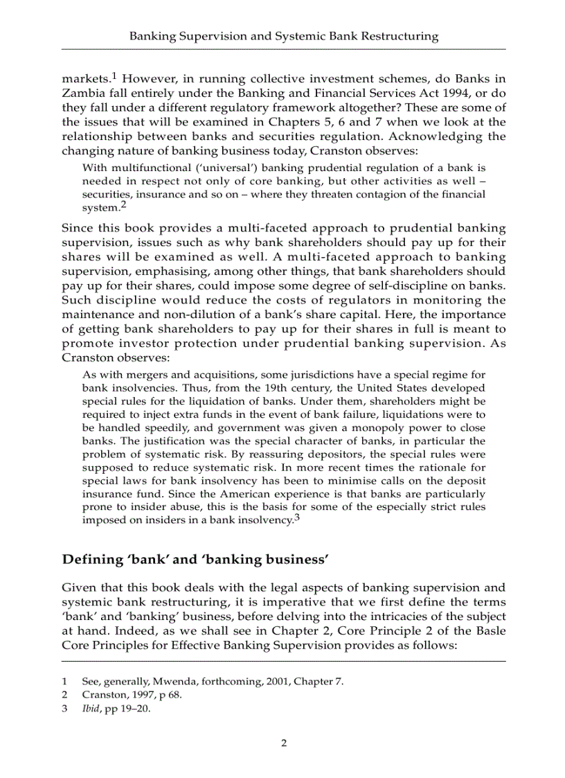 image for page Banking supervision and systemic bank restructuring An international and comparative legal perspective
