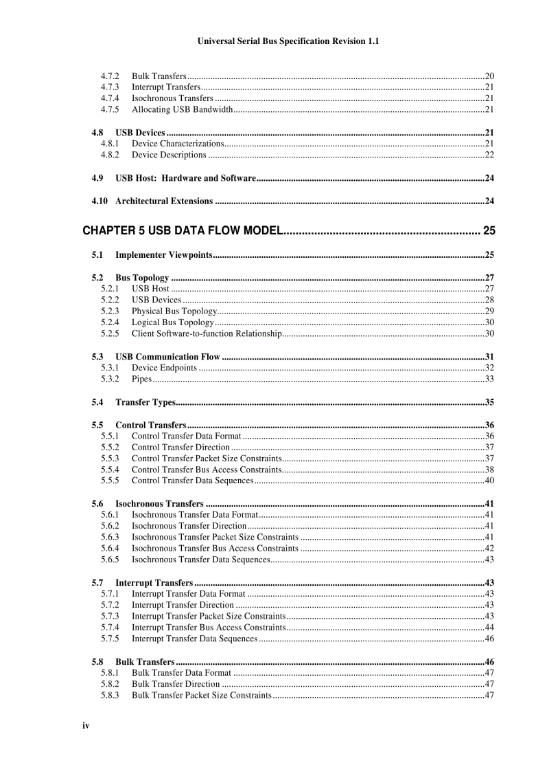 Universal Serial Bus Specification