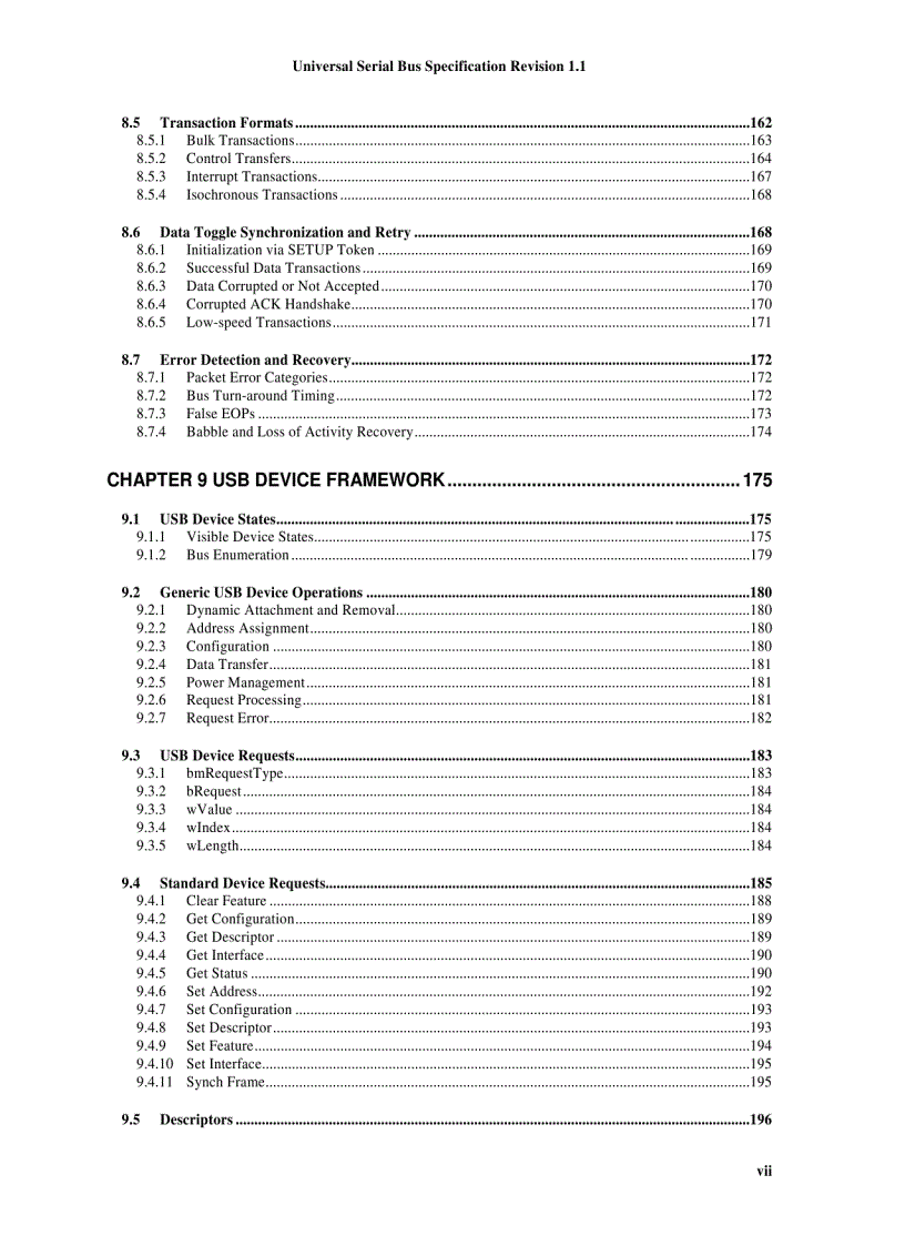 image for page Universal Serial Bus Specification